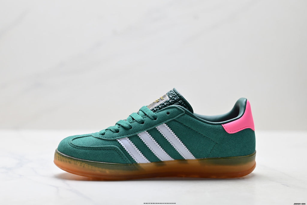 adidas Gazelle Green Pink Sneakers