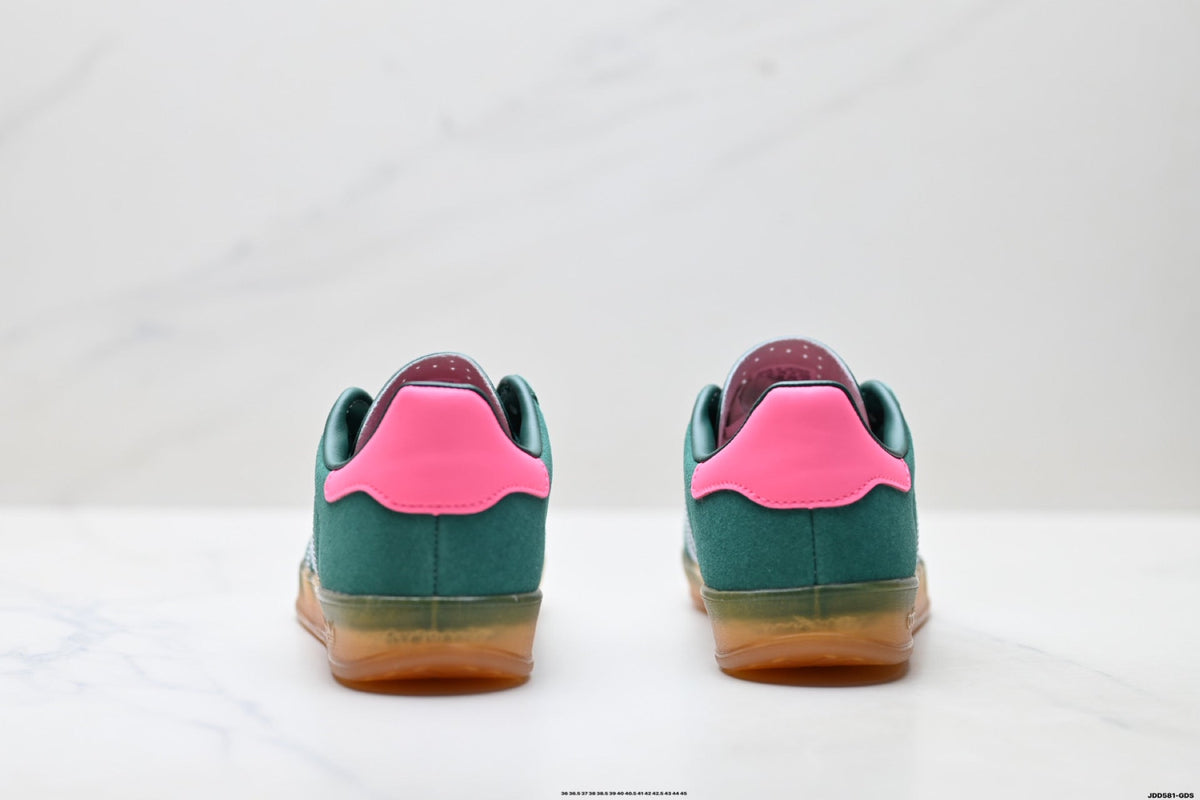 adidas Gazelle Green Pink Sneakers