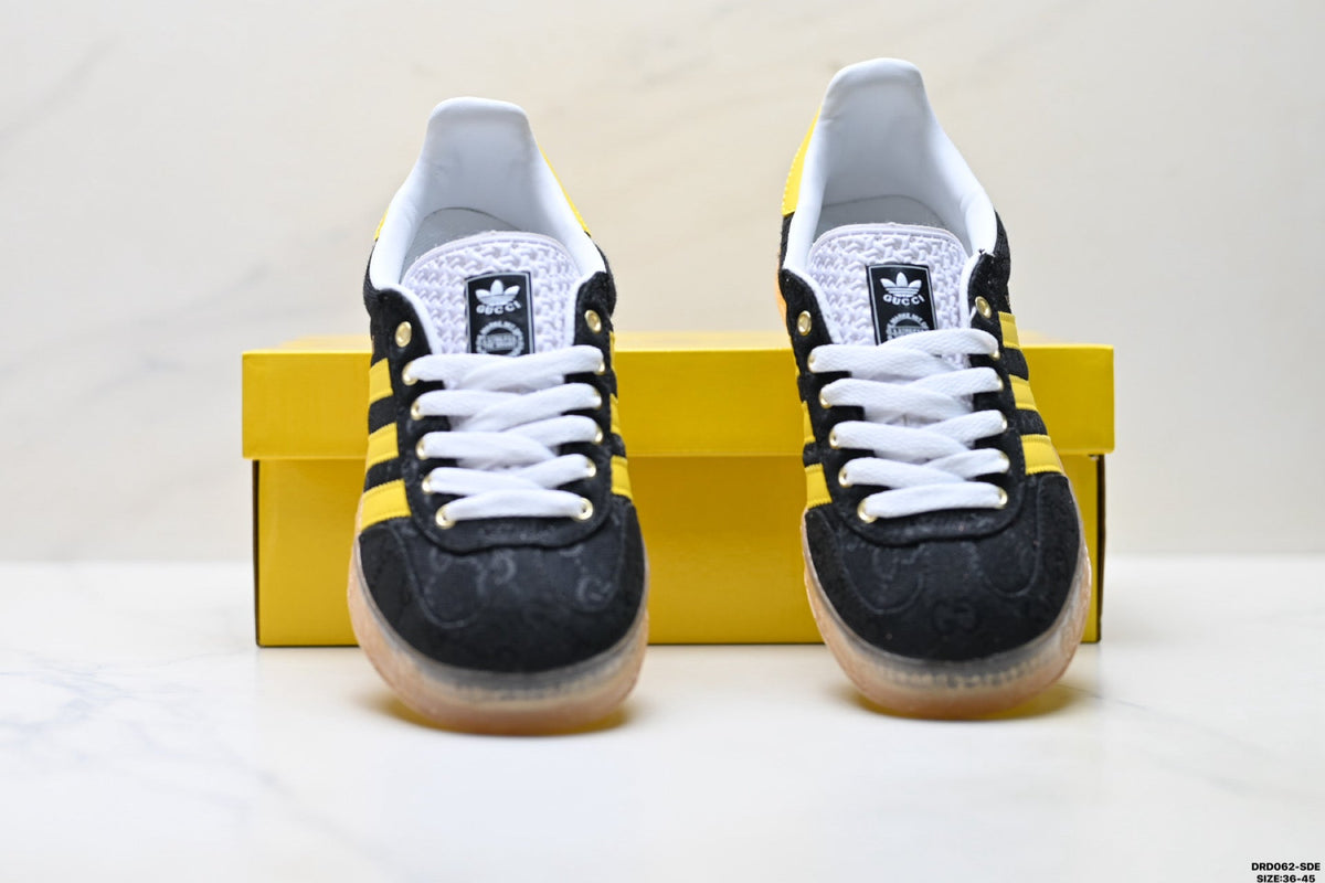 adidas Gazelle Black Yellow Sneakers