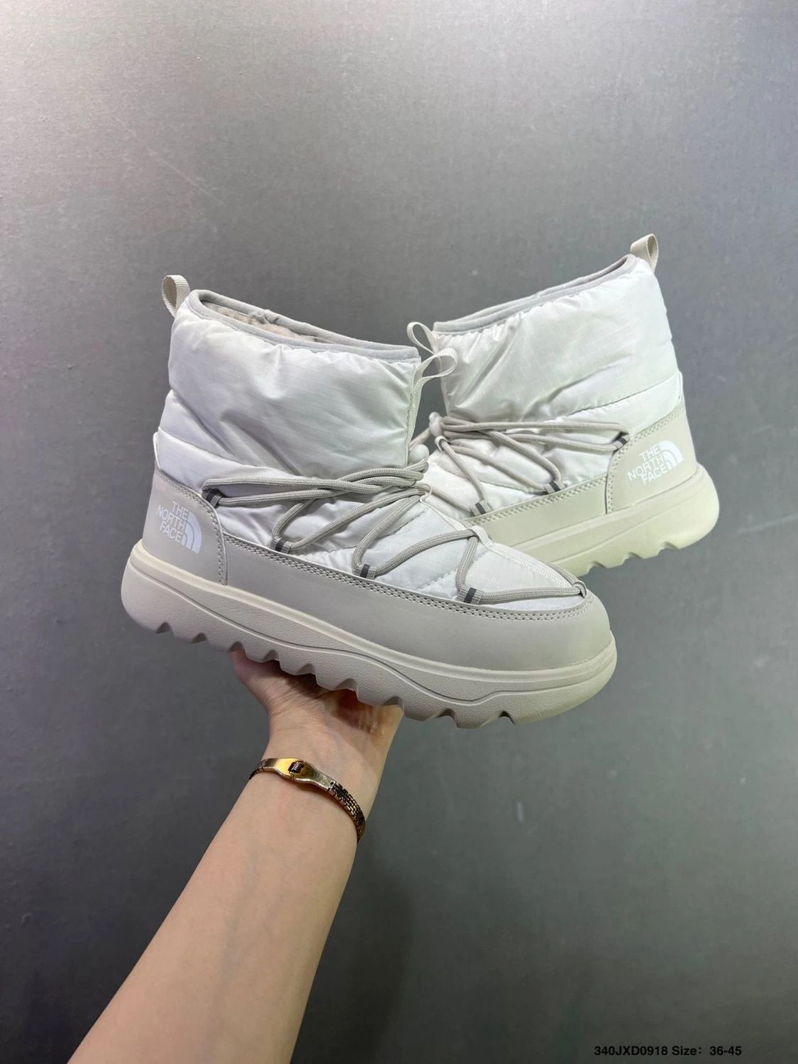 The North Face Borealis Short Boots Winter Snow Boots Unisex Thick Sole Warm Ankle Boots