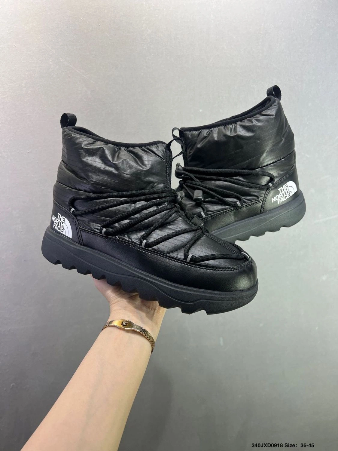 The North Face Borealis Short Boots Winter Snow Boots Unisex Thick Sole Warm Ankle Boots