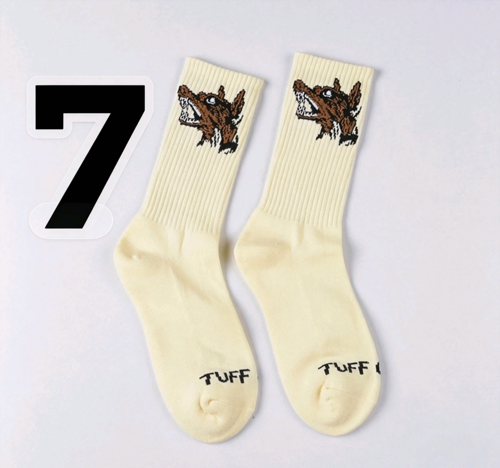 Hellstar Crew Socks, Hip Hop Streetwear Camo Spider Web Flame Star Print Socks, Unisex Mid Calf Athletic Socks For Men Women