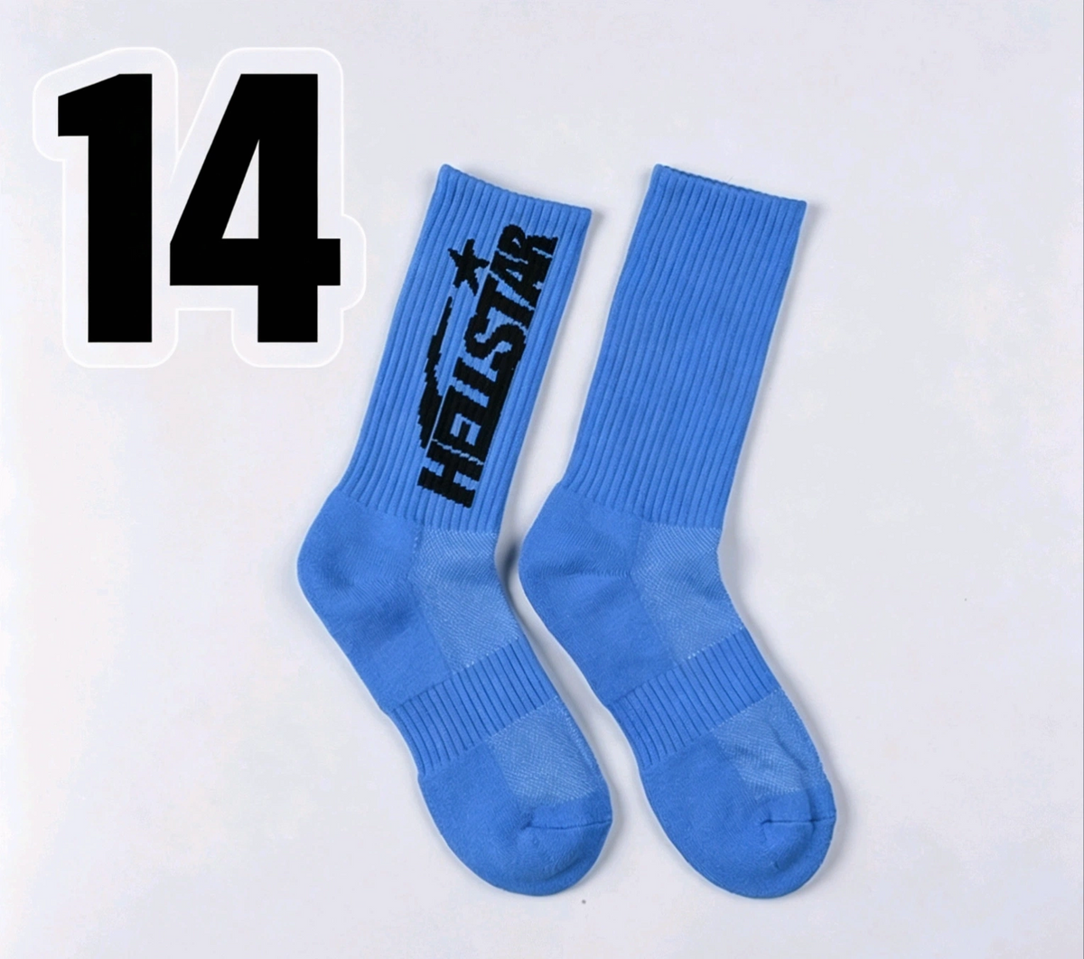 Hellstar Crew Socks, Hip Hop Streetwear Camo Spider Web Flame Star Print Socks, Unisex Mid Calf Athletic Socks For Men Women