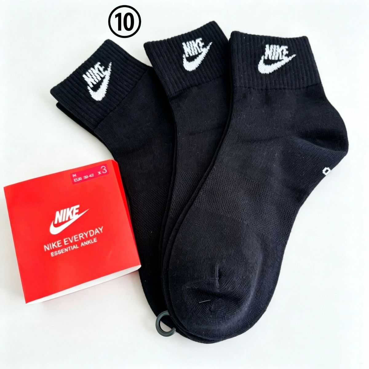 3 Pairs Unisex Sport Socks, Crew / Ankle / No Show Multiple Length Options, Black White Color, Striped & Solid Daily Casual Athletic Socks Gift Box