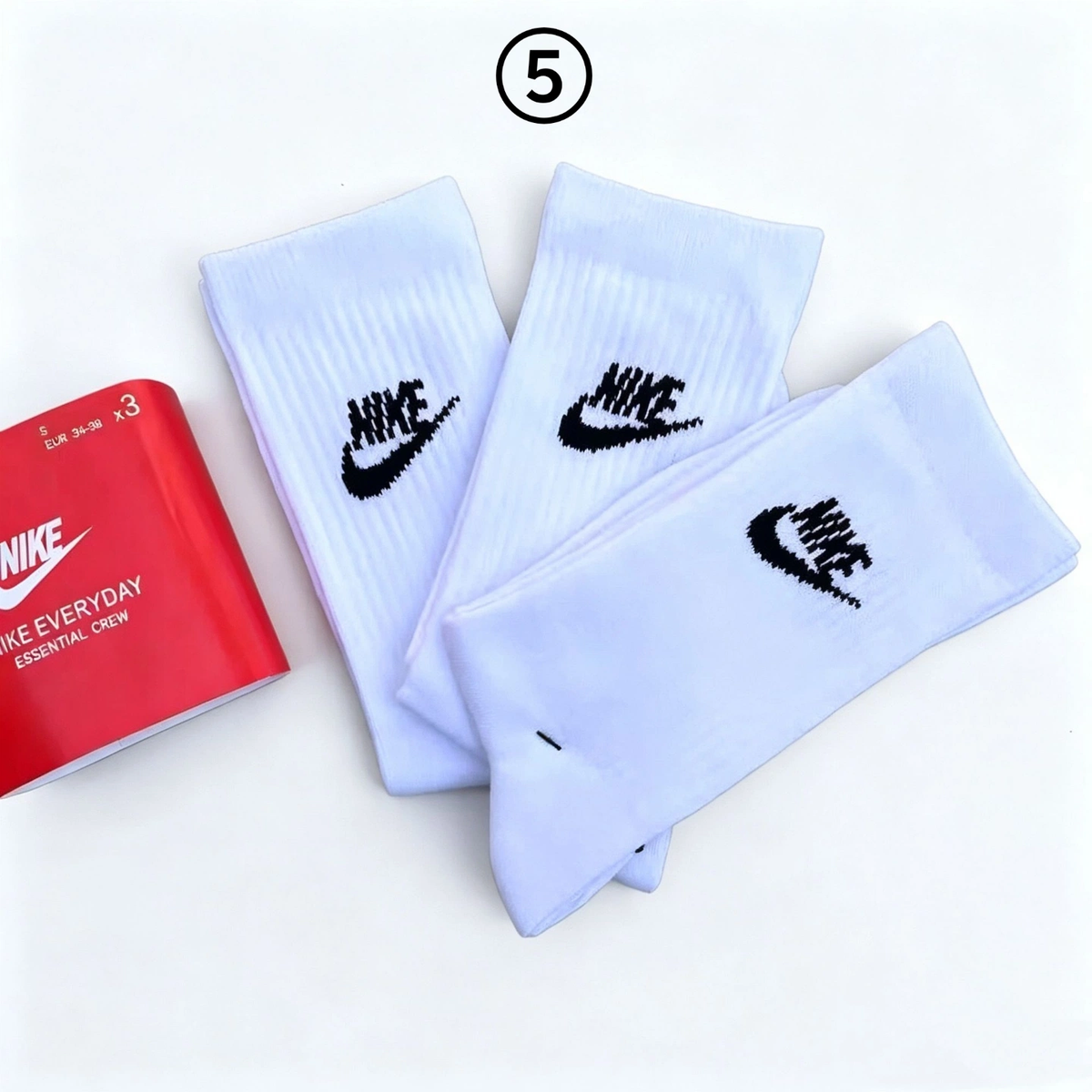 3 Pairs Unisex Sport Socks, Crew / Ankle / No Show Multiple Length Options, Black White Color, Striped & Solid Daily Casual Athletic Socks Gift Box