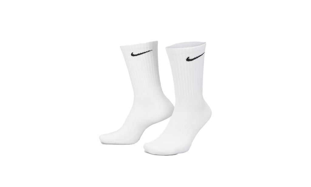 Everyday Cushioned Training Crew Socks (6 Pairs) "White / Black" SX7666 100