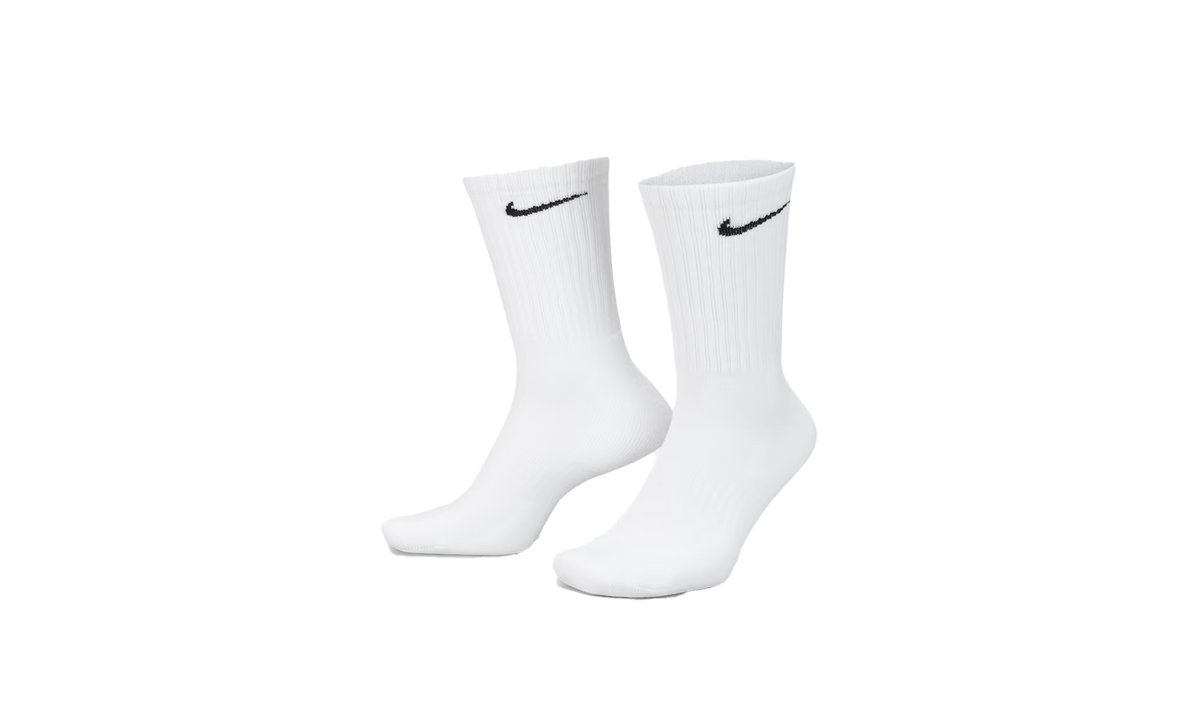 Everyday Cushioned Training Crew Socks (6 Pairs) "White / Black" SX7666 100
