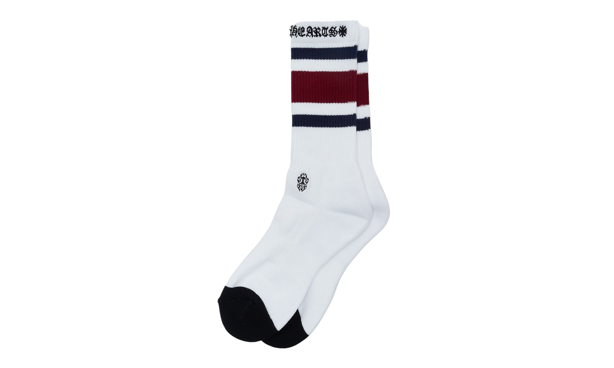 Sport Socks "White Navy Burgundy" CHRM1380
