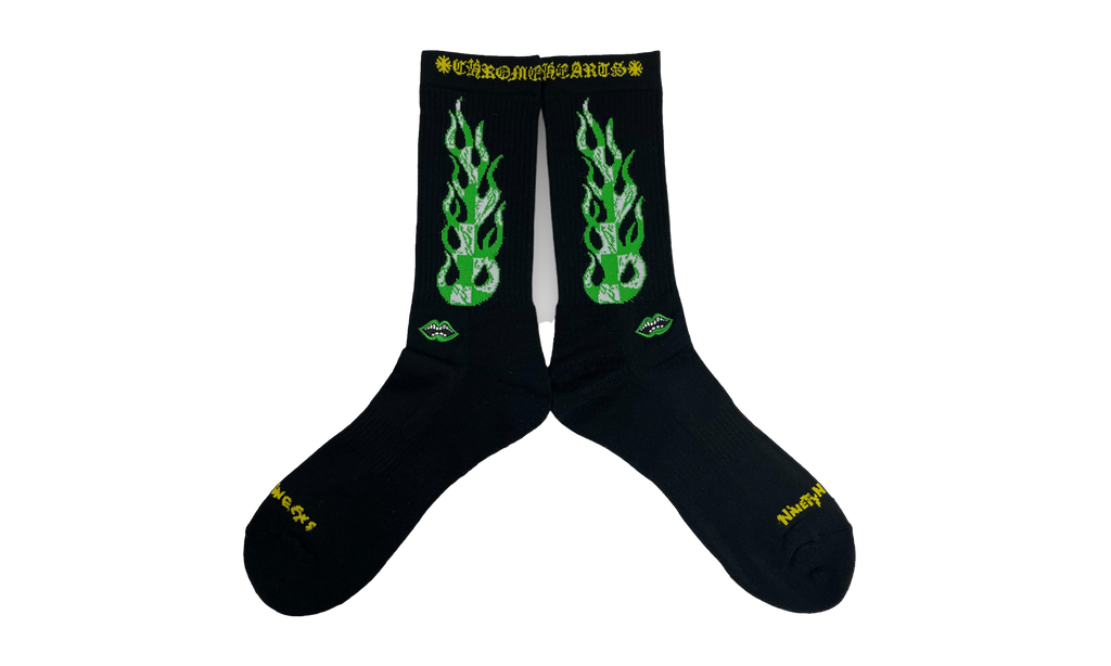 Flame Socks (1 Set) "Matty Boy - Black" CHRM0580