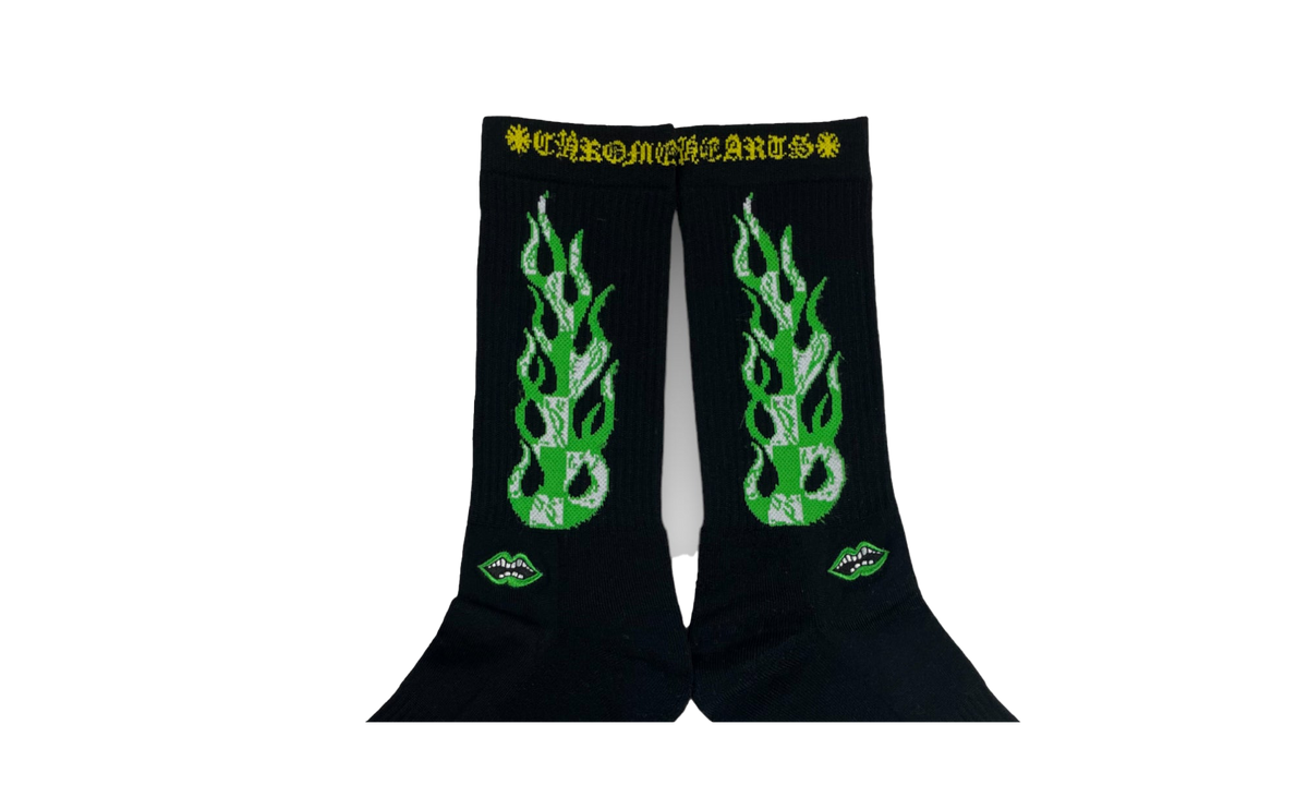 Flame Socks (1 Set) "Matty Boy - Black" CHRM0580