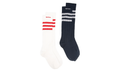 Wales Bonner Crochet Socks "Chalk White / Night Navy" KB2324