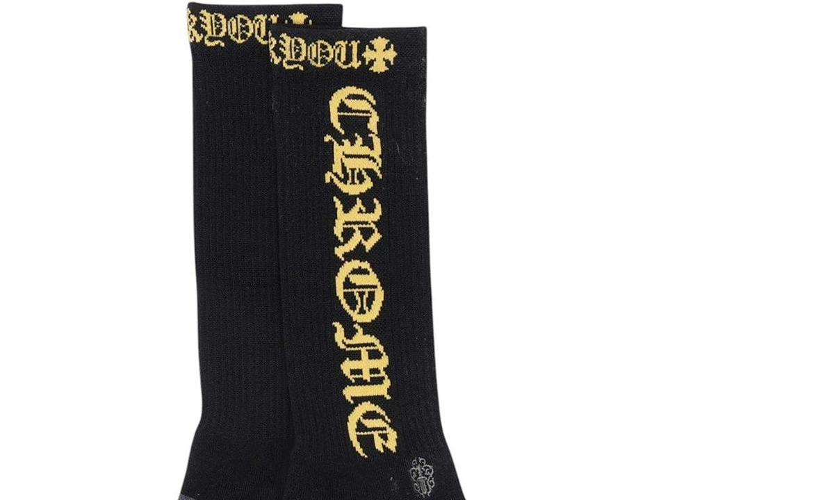 Fuck You Logo Socks (1 Set) "Black / Yellow" CHRM0595